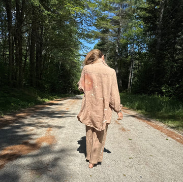 Linen Sun & Birds Shirt