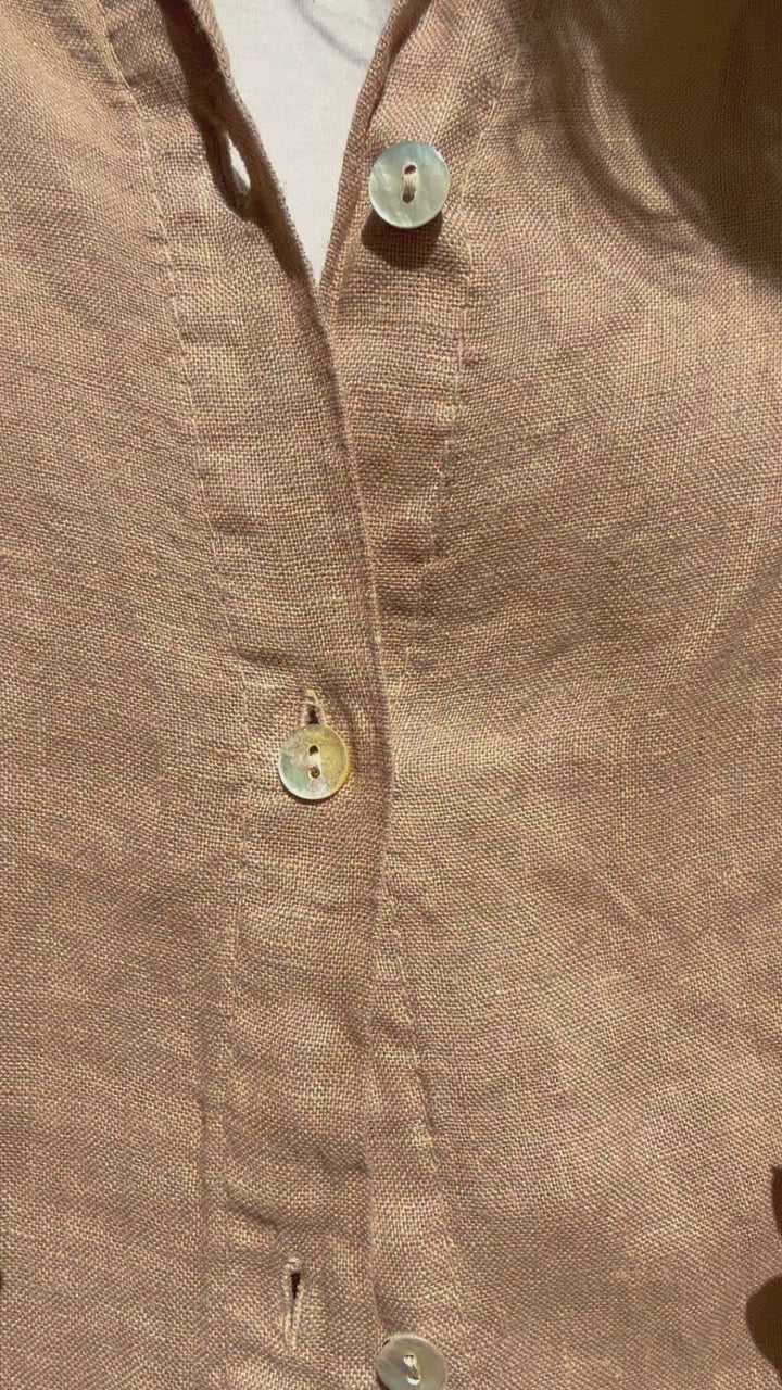 Linen Sun & Birds Shirt